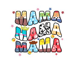 Toy Friends Mama Svg, Family Vacation Svg, Mama Birthday Svg, Curved Mama Svg, Cowgirl Mom Svg, Svg Png Files For Sublim