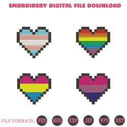 Pride flags embroidery designs lgbtq embroidery files, 115