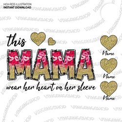 CUSTOM Mama Valentine Png, Custom Valentine Shirt Design Png, 37