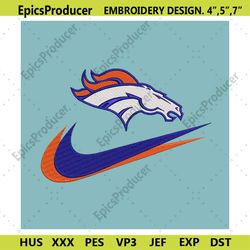 Denver Broncos Nike Swoosh Embroidery Design Download Png