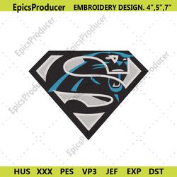 Super heros Carolina Panthers logo Embroidery Design, Carolina Panthers Embroidery