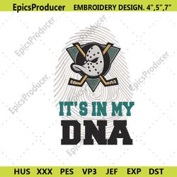 Anaheim Ducks DNA Embroidery Download File, Anaheim Ducks Machine Embroidery