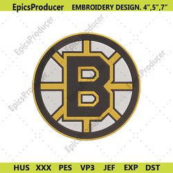 Boston Bruins Logo NHL Embroidery Design, Boston Bruins Embroidery File
