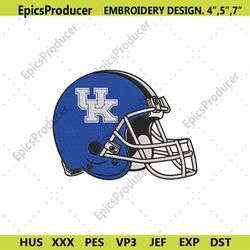 Kentucky Wildcats Helmet Machine Embroidery Design