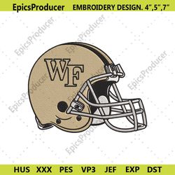 Wake Forest Demon Helmet Deacons Machine Embroidery Design