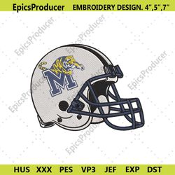 Memphis Tigers Helmet Embroidery Digitizing Instant Download