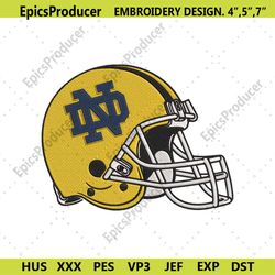 Notre Dame Fighting Irish Helmet Embroidery Design Download File