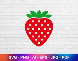 Strawberry Svg Digital Download Png, Jpg, Pdf, Eps Files