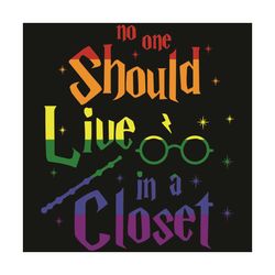 No one Should Live In a Closet Shirt LGBT Svg, Lgbt svg, lgbt pride Svg, Closet Svg, gay Pride Cut File // DxF // EPS //