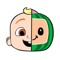 cute baby shower boy face and cute melon face funny baby svg