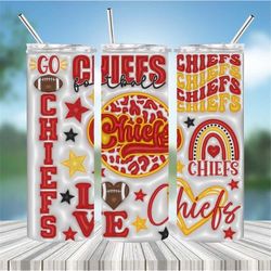 Football Tumbler Wrap PNG, Football 3D Inflated Tumbler Wrap PNG, 20oz Skinny Tumbler Wrap, 3D Puff Sublimation PNG, Dig