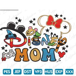 Cute Cartoon Mama Mouse Embroidery Designs, Movie Cartoon Mom Embroidery Designs, 76