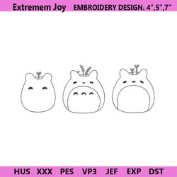 Totoro Planters Embroidery Pes File