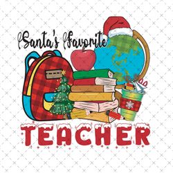 Santa Favorite Teacher PNG