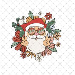 Retro Christmas clipart , Groovy Christmas, for sublimation designs PNG