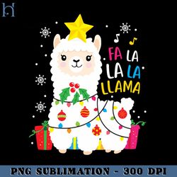 Funny Llama Fa La La Christmas Ornament Decors PNG Download, Xmas PNG