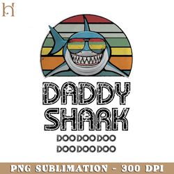 Daddy Shark Retro PNG Download, Xmas PNG