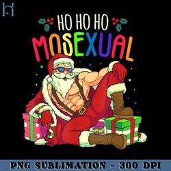 s Ho Ho Ho Mosexual Gay Santa LGBT Pun Gay Pride Christmas PNG Download, Xmas PNG
