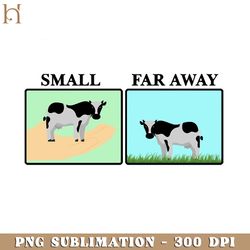 Small and Far Away Cows PNG Download