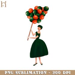 Audrey Hepburn Balloons Funny Face Funny Movie PNG