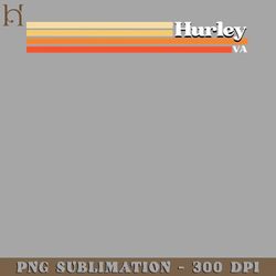Vintage style Hurley Virginia PNG Download
