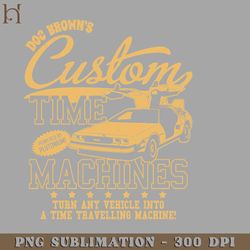 Vintage Doc Browns  Time Machine Garage PNG Download
