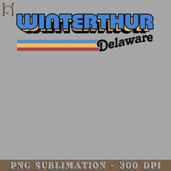 Winterthur Delaware Retro Styled Design Digital Download PNG Download