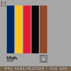 Utah ride Original Flag Aesthetic Colors Design Digital Download PNG Download