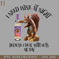 uts All Day Funny Squirrel Wine Drinker PNG Download