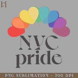 YC ride Typographic Rainbow Heart Design Digital Download PNG Download