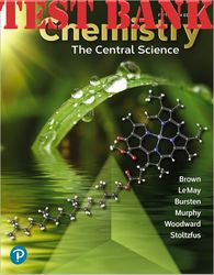 TEST BANK for Chemistry, The Central Science 15th Edition Theodore,  LeMay, and Bursten. (Complete Chapters 1-24)