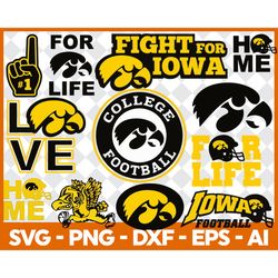 Iowa Hawkeyes Svg Bundle, Iowa Hawkeyes Logo, Sport Svg, Ncaa Svg, Png, Dxf, Eps Digital file, Iowa Hawkeyes Png