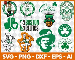 Boston Celtics Bundle SVG, Boston Celtics SVG, NBA Bundle SVG