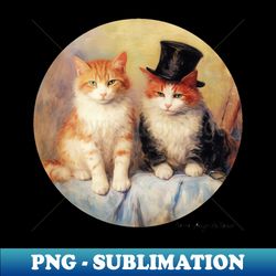 Cats of Renoir - Special Edition Sublimation PNG File - Add a Festive Touch to Every Day