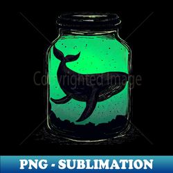 Whale in bottle - High-Quality PNG Sublimation Download - Add a Festive Touch to Every Day