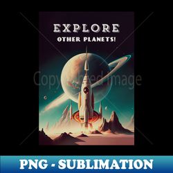 Space Tours  Vintage retro space poster - Premium Sublimation Digital Download - Defying the Norms