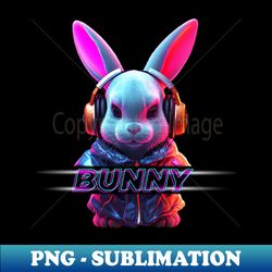 Cyberpunk Bunny - Instant Sublimation Digital Download - Enhance Your Apparel with Stunning Detail