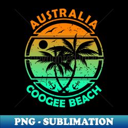 Coogee Beach Australia Tropical Palm Trees Ship Anchor - Summer - Signature Sublimation PNG File - Stunning Sublimation Graphics