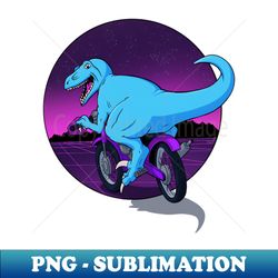 Dirtbike Dino - Decorative Sublimation PNG File - Unlock Vibrant Sublimation Designs