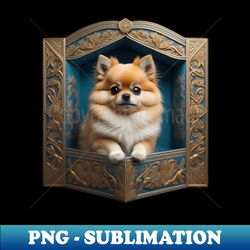 Pomeranian in house - Digital Sublimation Download File - Perfect for Personalization