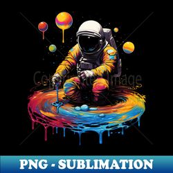 Trippy Psychedelic Astronaut - Universe Creator - Creative Sublimation PNG Download - Stunning Sublimation Graphics