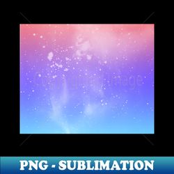 Watercolor Galaxy - PNG Transparent Digital Download File for Sublimation - Boost Your Success with this Inspirational PNG Download