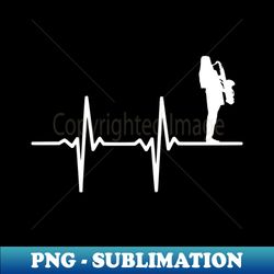 Saxophone Heartbeat EKG - High-Quality PNG Sublimation Download - Stunning Sublimation Graphics
