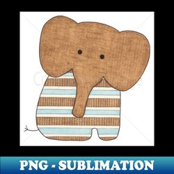 Sitting Elephant 1 - Trendy Sublimation Digital Download - Create with Confidence