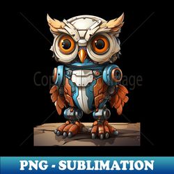 Robot owl fantasy owl cyborg owl - Instant PNG Sublimation Download - Perfect for Sublimation Art