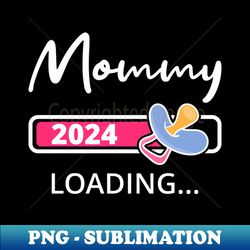 Mommy 2024 Loading I - Promoted To Mom - Decorative Sublimation PNG File - Boost Your Success with this Inspirational PNG Download