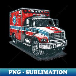 Ambulance - Aesthetic Sublimation Digital File - Perfect for Personalization