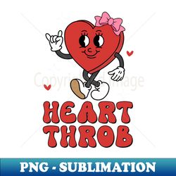 Groovy Valentines Day Heart Throb Funny Heart - Digital Sublimation Download File - Perfect for Sublimation Art