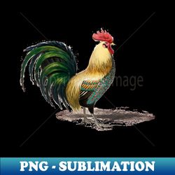 Rooster - High-Resolution PNG Sublimation File - Spice Up Your Sublimation Projects
