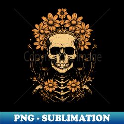 Vintage Halloween Skeleton - Sublimation-Ready PNG File - Unlock Vibrant Sublimation Designs